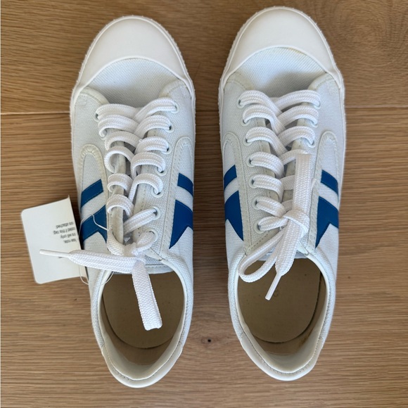 CELINE- New White and Blue Sneakers - Picture 1 of 4